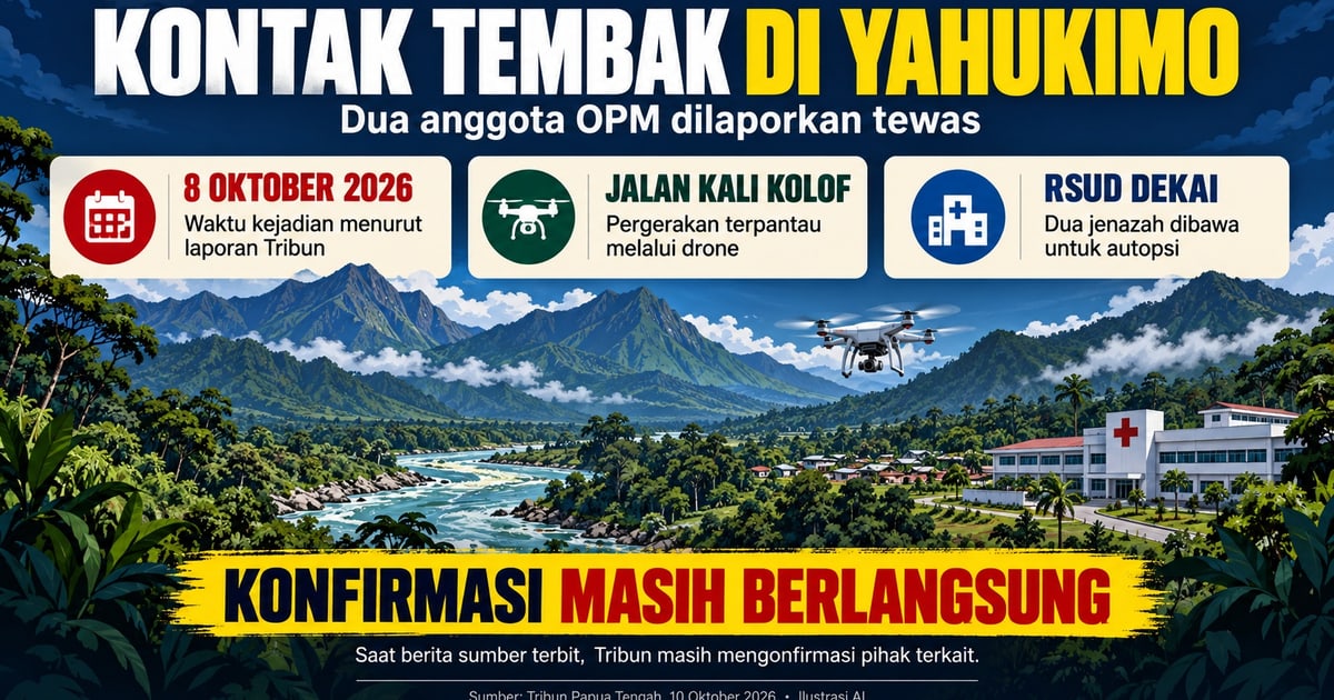 Kontak Tembak di Yahukimo, Dua Anggota OPM Dilaporkan Tewas