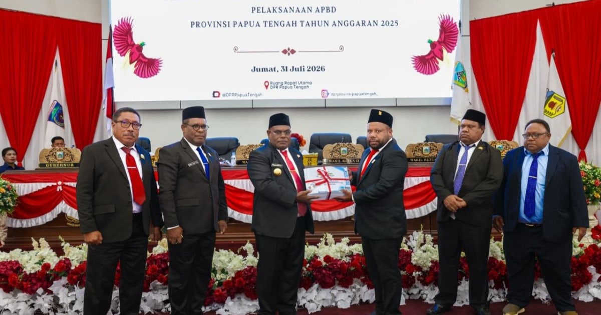 Pendapatan APBD Papua Tengah Tahun 2025 Lampaui Target