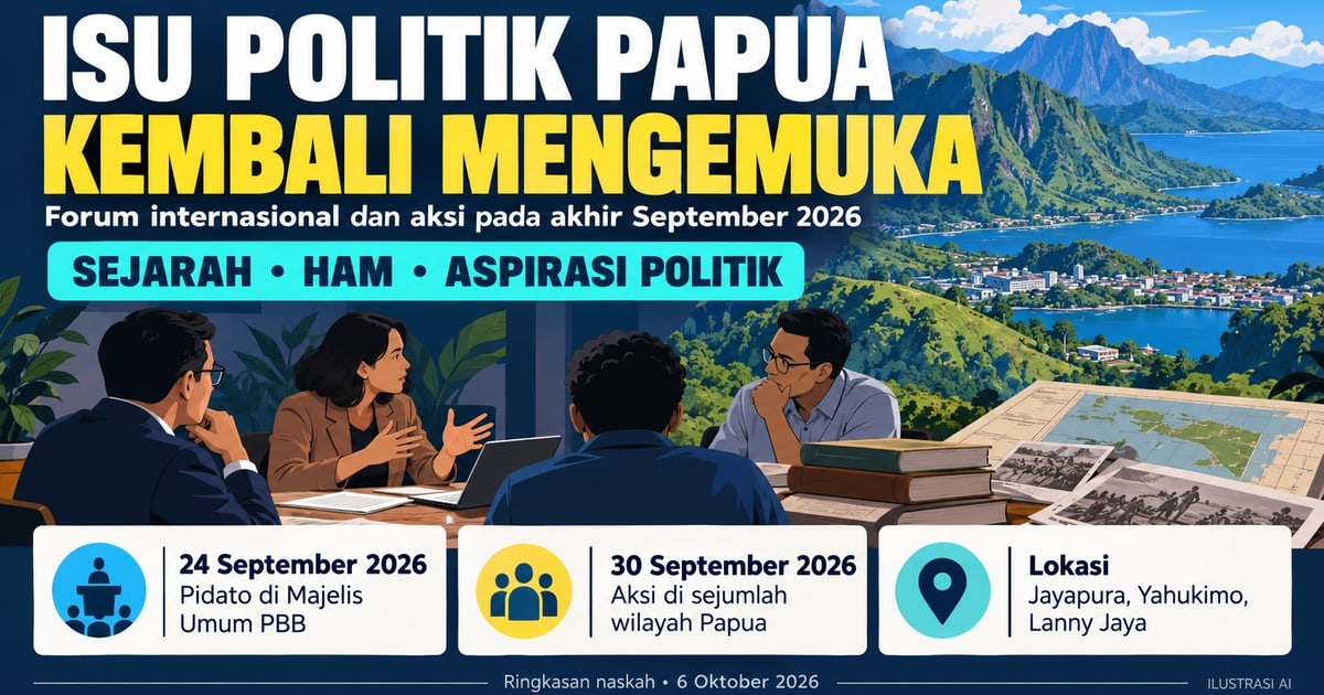 Rangkaian Aksi Papua Kembali Angkat Isu Politik, Pemerintah Dorong Dialog Berbasis Fakta
