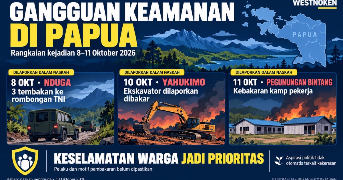 Rangkaian Gangguan Keamanan di Papua Jadi Perhatian, Keselamatan Warga dan Stabilitas Wilayah Perlu Dijaga