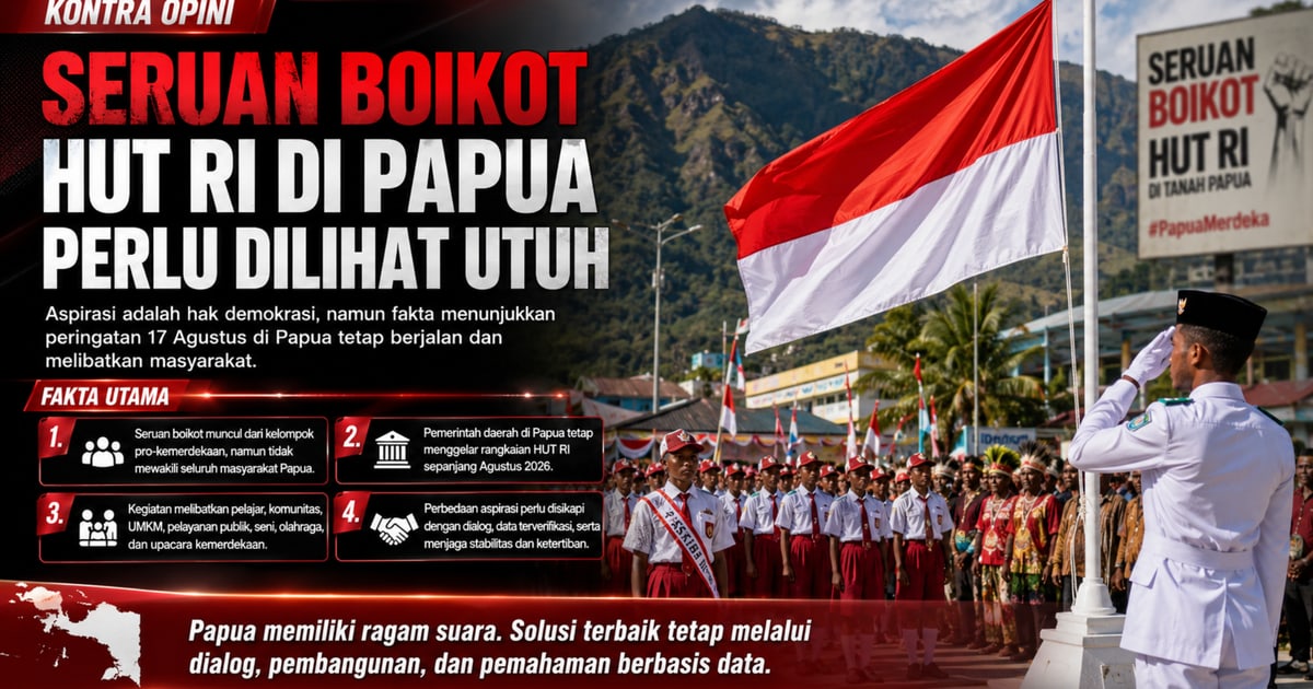 Seruan Boikot HUT RI di Papua Perlu Ditempatkan dalam Fakta dan Ruang Dialog