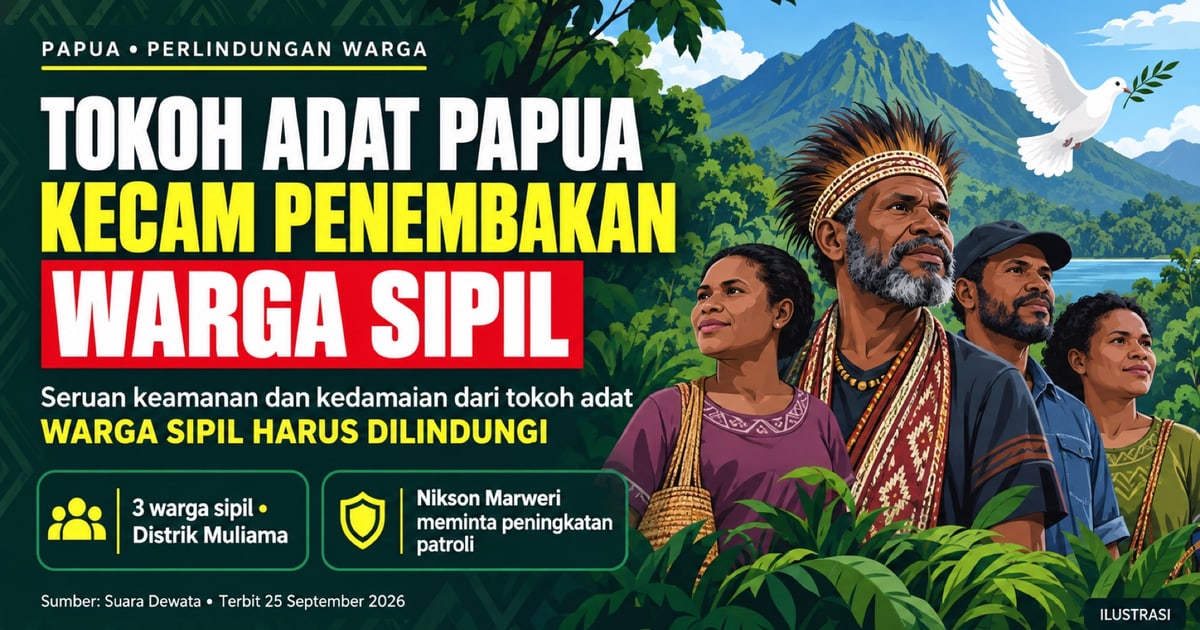 Tokoh Adat Papua Kecam Penembakan Tiga Warga Sipil di Muliama