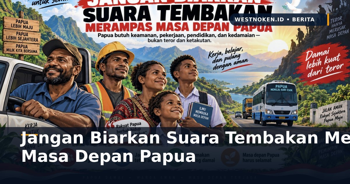 Jangan Biarkan Suara Tembakan Merampas Masa Depan Papua