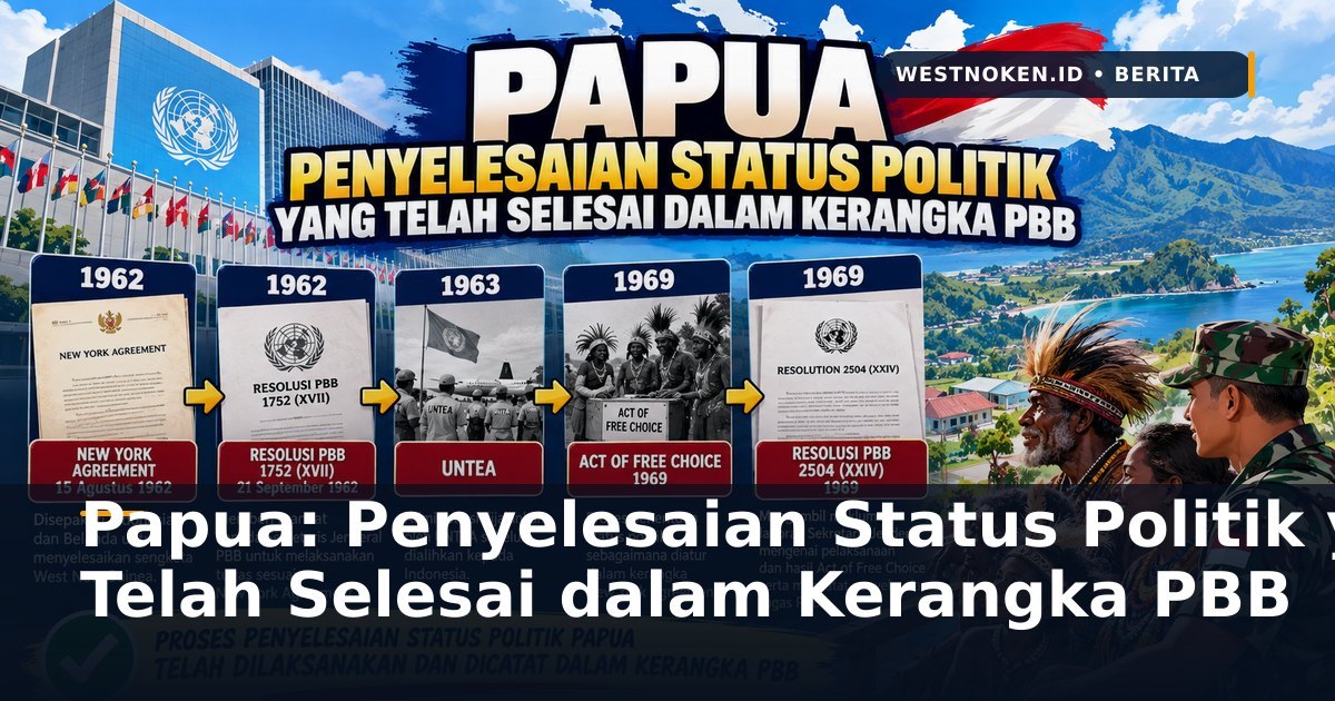 Papua: Penyelesaian Status Politik yang Telah Selesai dalam Kerangka PBB